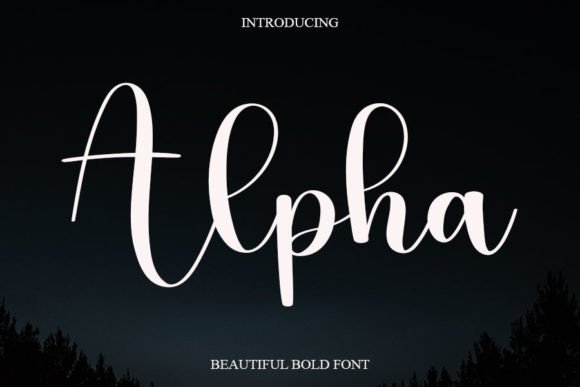 Alpha Font: A Sweet and Beautiful Handwritten Typeface