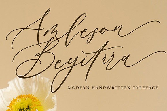 Amleson Beyitrra: A Timeless Handwritten Font for Modern Marketing