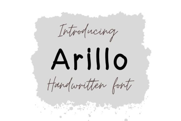 Arillo: A Handwritten Font for Editorial Charm