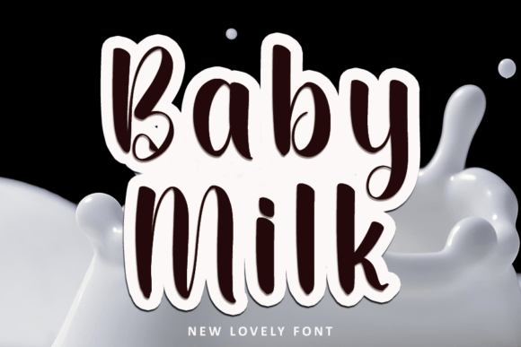 Baby Milk: The Handwritten Font for Crafters and Product Creators