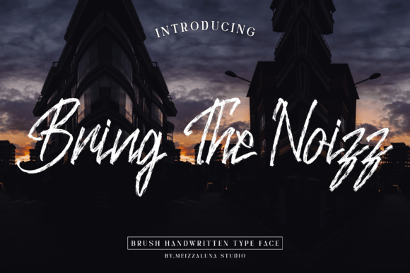 Bring the Noizz: A Brush-Style Script Font for Creative Web Design