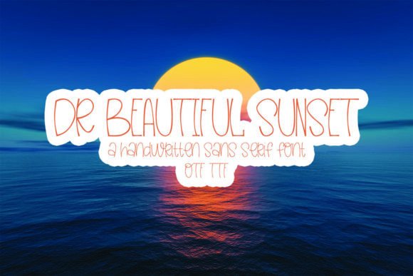 Dr Beautiful Sunset: A Charming Font for Creative Makers