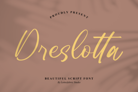 Dreslotta: A Digital Design Font for Modern Brand Identity