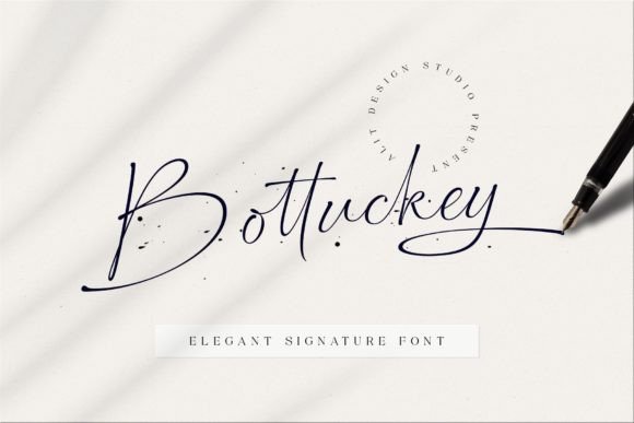 Elevate Your Brand with Bottuckey: A Handwritten Font