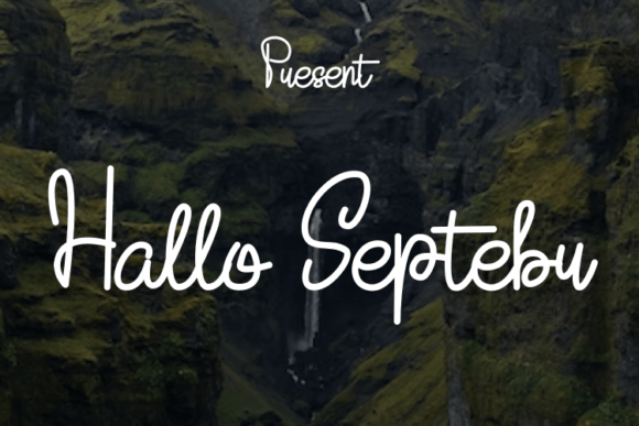 Hallo Septebr: A Modern Script Font for Editorial Stories