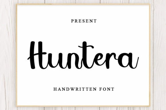 Huntera: A Versatile Script Font for Consistent Branding