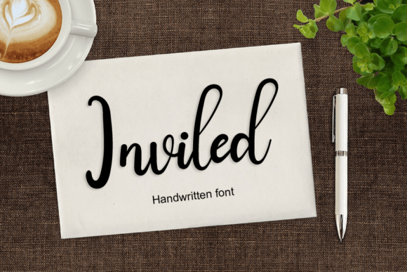Inviled: A Handwritten Script Font for Digital Brand Elegance