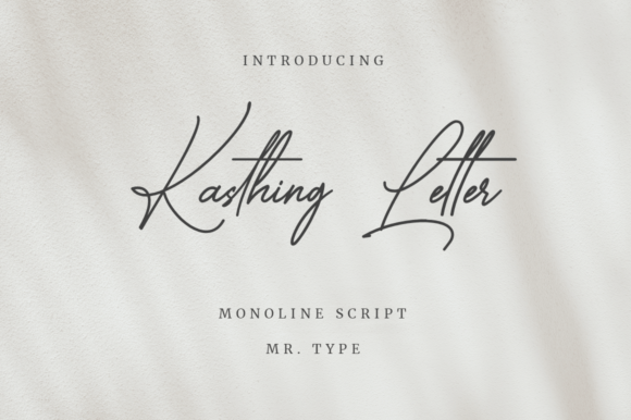 Kasthing Letter: A Font That Makes Your Brand Feel Handcrafted
