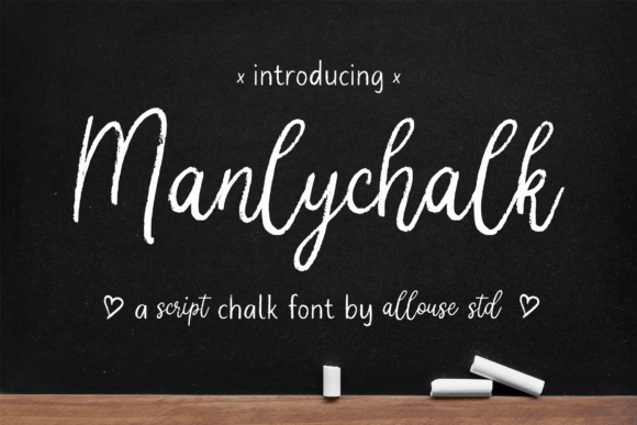 Manlychalk: A Versatile Script Chalk Font for Creative Branding