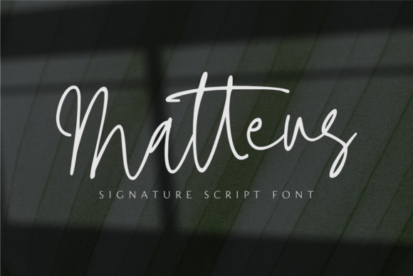 Matteus: A Signature Script Font for Elegant Editorial Design