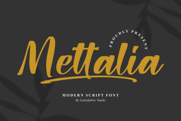 Mettalia: A Modern Script Font for Creative Handmade Projects