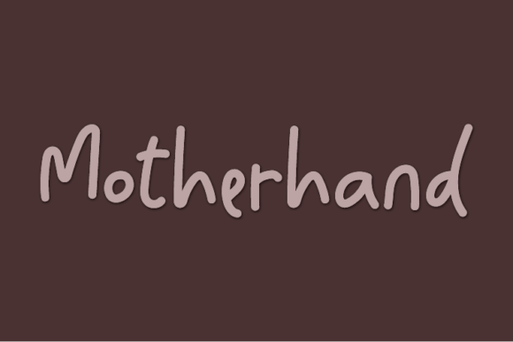 Motherhand: A Casual Script Font for Editorial Warmth and Character