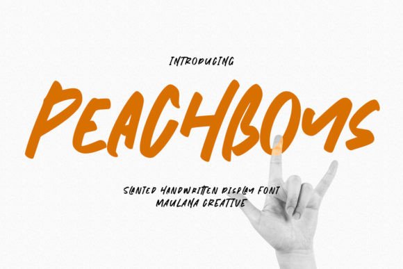 Peachboys: A Bold and Nostalgic Handwritten Font