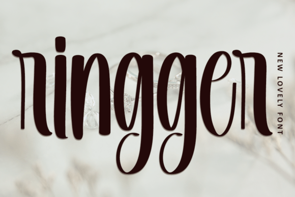 Ringger: An Elegant Font for Handmade Product Labels and Shop Branding