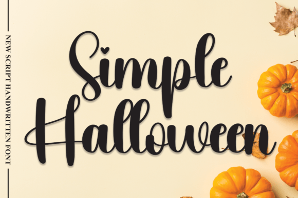 Simple Halloween: The Modern Script Font for Branding Every Business Touchpoint