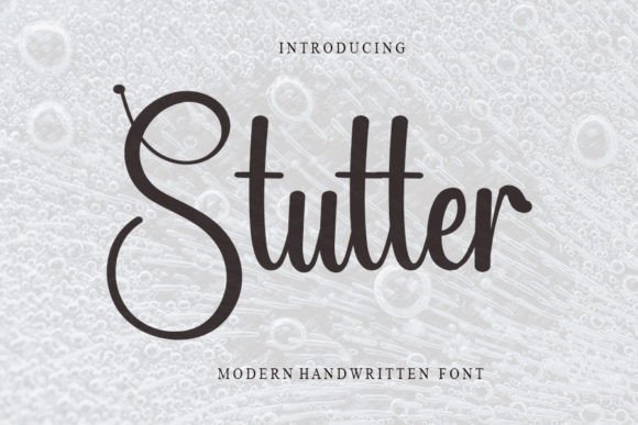 Stutter: The Script Font That Knows How to Speak